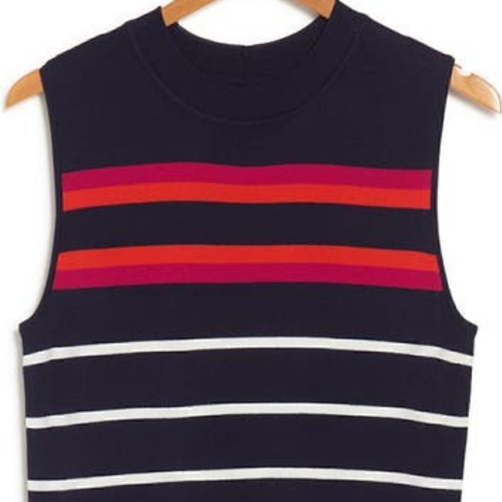 Eliza J Striped Knit Bodycon Dress. Size XS.